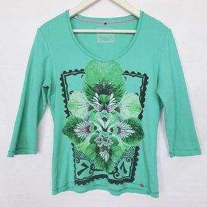 Olsen Aqua Fairy y2k Graphic Top